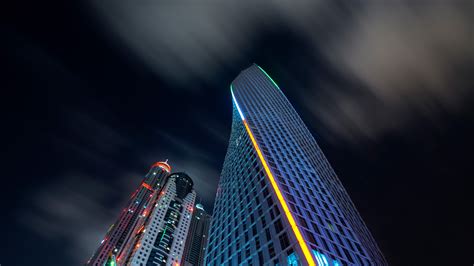 1920x1080 Buildings Skyscraper Dubai Nights 8k Laptop Full Hd 1080p Hd