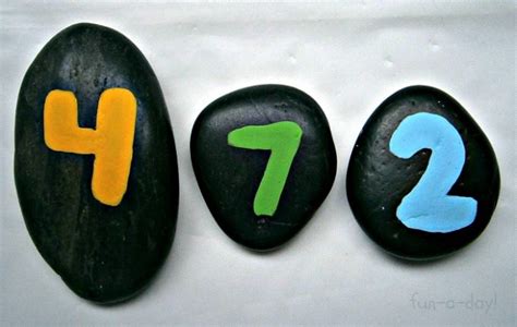 Number Rocks Math Fun Contributed By Fun A Day • B Inspired Mama
