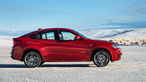 2015 Bmw X4 M Sport Package Melbourne Red Metallic Side Caricos
