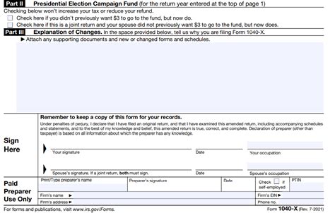 Form 1040x Instructions Filling Out Line By Line