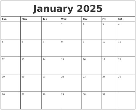 4-4-5 Calendar 2025 Starting In January
