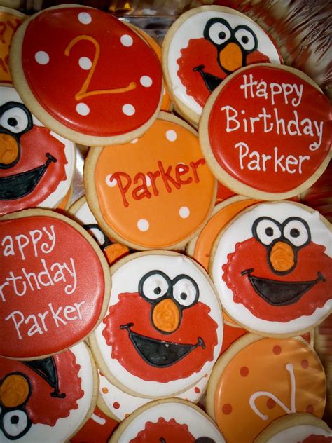 Elmo Cookies Elmo Birthday Party Decorations Elmo Party Elmo Birthday Party