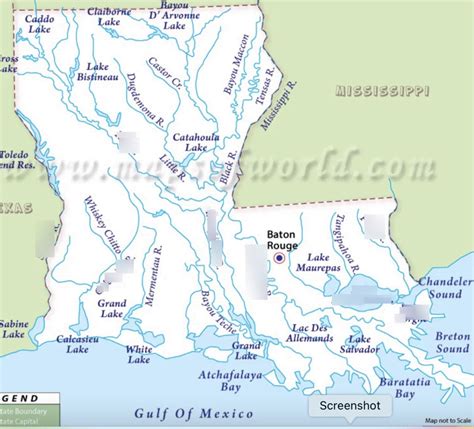 Louisiana Waterways Label Diagram Quizlet