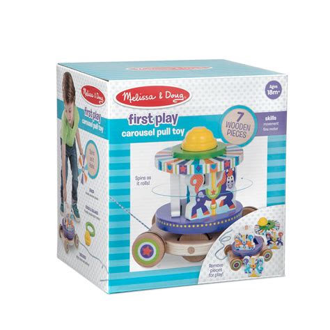 Melissa And Doug First Play Carousel Pull Toy