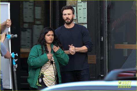 Chris Evans Looks Hot While Filming Defending Jacob In Boston Photo