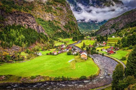 Storm Coming To Flam Valley Flam Norway Valley Norway