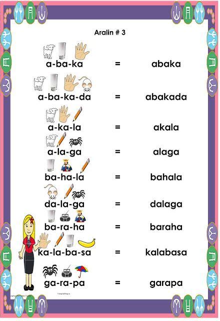 Abakada Worksheet For Kindergarten
