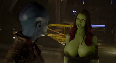 Post Fakes Gamora Guardians Of The Galaxy Karen Gillan Nebula