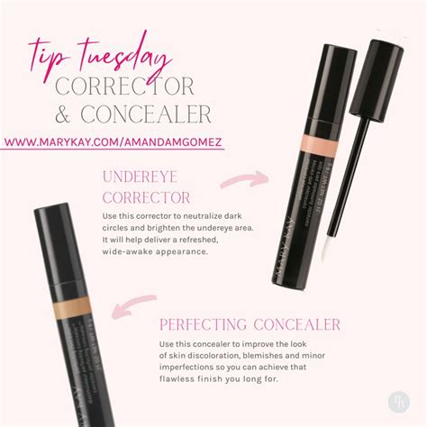 Tip Tuesday Corrector And Concealer In 2021 Mary Kay Inspiration Mary
