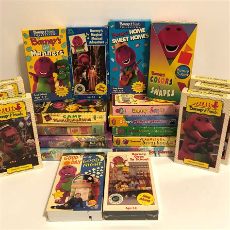 Vintage Barney The Backyard Gang VHS Lot Of Lagoagrio Gob Ec