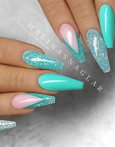35 Stunning Turquoise Teal Nails For A Fresh Look Elegant Nails