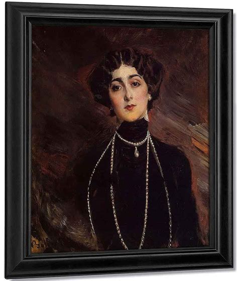 Portrait Of Lina Cavalieri By Giovanni Boldini Reproduction From Cutler