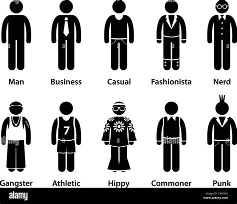 People Man Human Character Type Stick Figure Pictogram