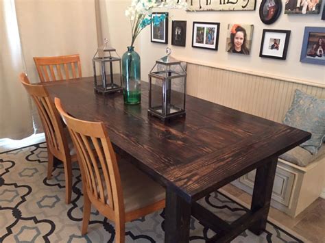 Did this one a little different. Farmhouse Table | Ana White