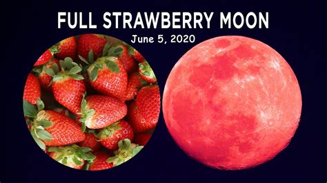 Full Strawberry Moon On Friday June 5 2020 4k Video Youtube