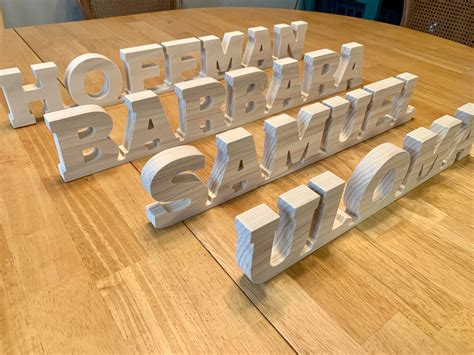 Wood Letters Block Letters Wood Names 4 Wood Block Etsy