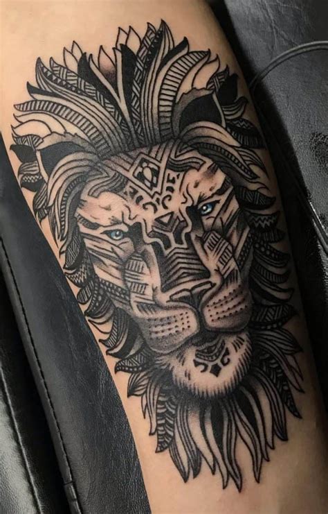 30 Tribal Lion Tattoo Designs And Meanings