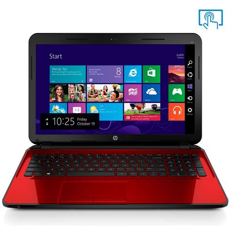 New Red Hp 156 Led Backlit Touchscreen Laptop Amd Quad Core A8 24ghz
