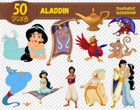 Aladdin Clipart Aladdin Characters Aladdin Png Printable Etsy