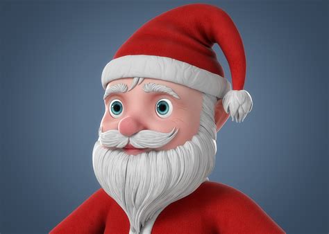 Cartoon Santa Claus Character 3d Model Turbosquid 1337809
