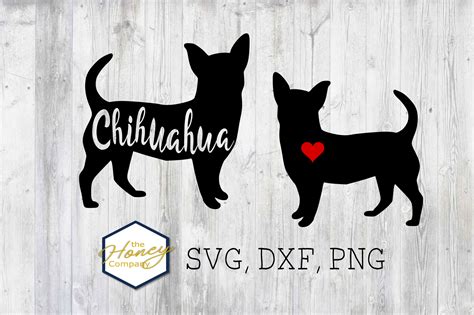 Chihuahua SVG PNG DXF Dog Breed Lover Cut File Clipart