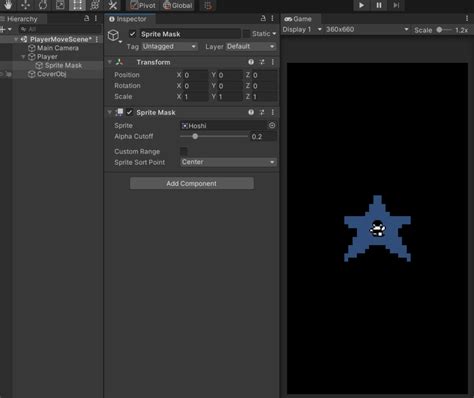 Unity 2dでmaskを使いキャラクターの周りをくり抜く Unity個人ゲーム開発サイト・タニスゲームス