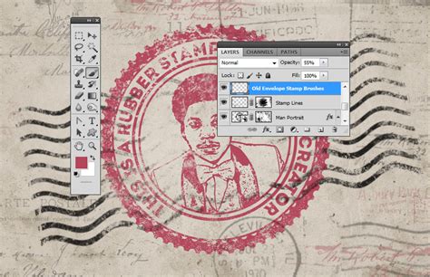 How To Create A Rubber Stamp Effect In Adobe Photoshop