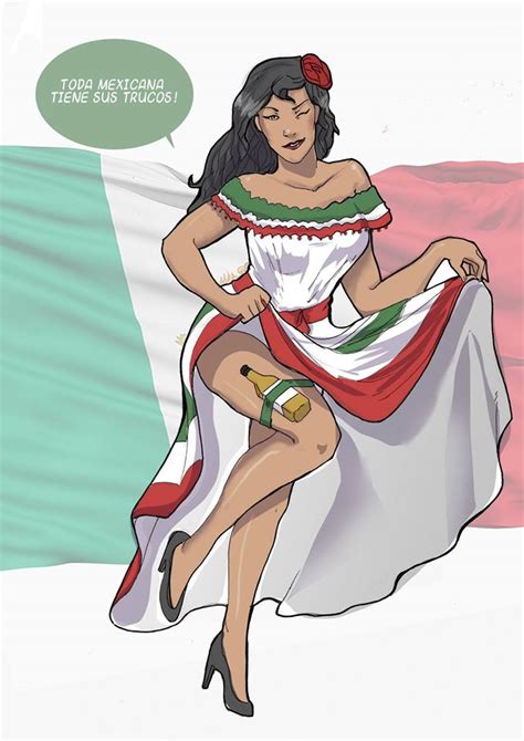 Mexican Pin Up By Mredraccoon On Deviantart