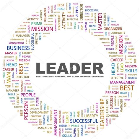 Leader Word Collage On White Background — Stock Vector © Studiom1 3509940