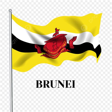 Hand Drawn Banner Clipart Vector Cartoon Hand Drawn Brunei Flag