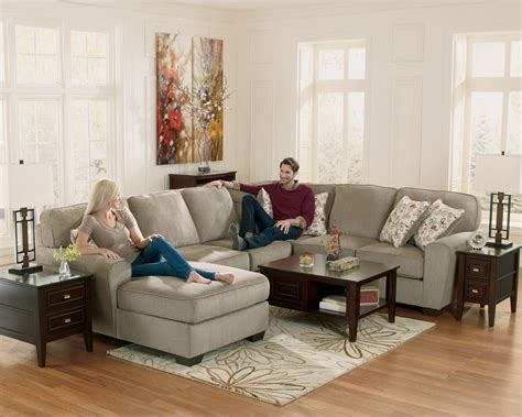 Ashley Furniture Patola Park Patina 4 Piece Small Sectional With Left