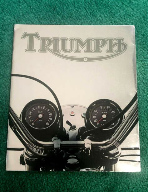 1974 Triumph Motorcycle Brochure Trident Bonneville Tiger 750 T100r