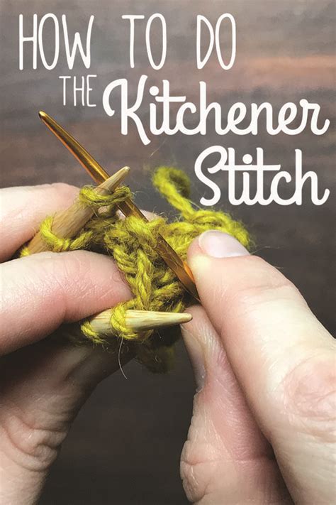 The kitchener stitch is a way to graft live stitches together creating a seamless join. Knitting How-To: The Kitchener Stitch | Knitting tutorial ...