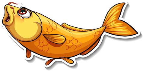 Koi Carp Fish Cartoon Sticker 2906711 Vector Art At Vecteezy