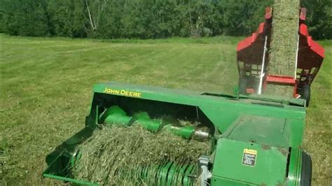 Baling Hay With A T475 Jd348 Baler And Kuhns Af10 Accumulator In Ak