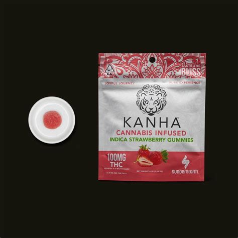 Kahna Strawberry Indica Gummies Reviewed Kahna Edibles