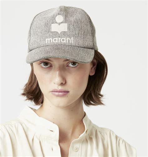 Cap Light Grey Denim Marant Etoile Designers Brands Assortiment