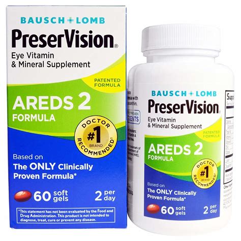 Eye Vitamin And Mineral Supplement Areds 2 Formula Macular Degeneration