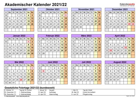 Kalender Hijriyah 2021 Pdf Akademischer Kalender 2021 2022 Als Pdf