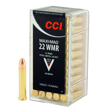Cci Maxi Mag 22 Winchester Magnum Rimfire 22 Wmr 40gr Total Metal