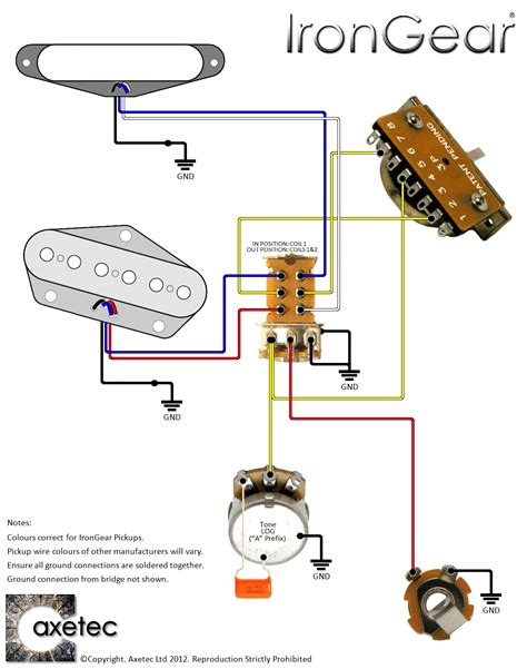 All without a single drop of solder. Guitar Wiring Kits by Axetec - Wiring Kits for Tele