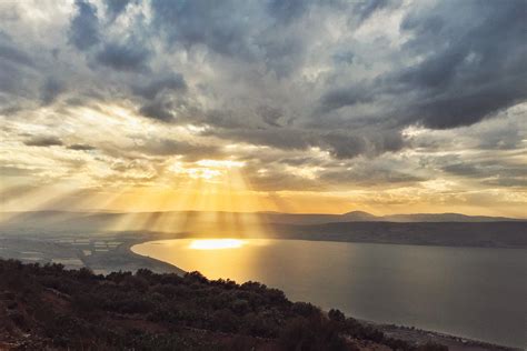 The Sea Of Galilee From Golan Heights Israel 3264×2176 Oc