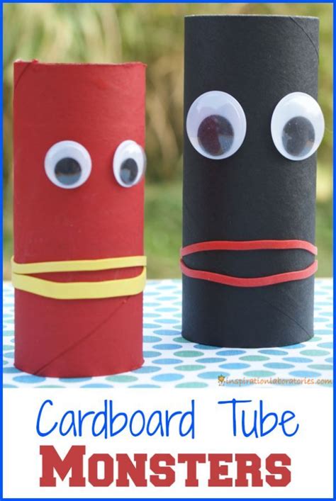 Cardboard Tube Monsters Easy Craft For Kids Deco And Create Alien