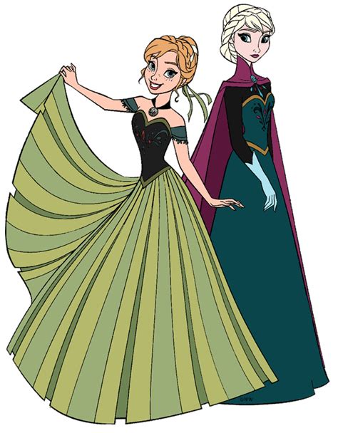 Anna And Elsa Clip Art Images From Frozen Disney Clip Art Galore