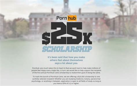 What S Current Pornhub Offering K College Scholarship