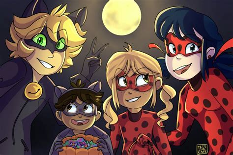 Miraculous Ladybug And Chat Noir Happy Halloween Prodigiosa Las