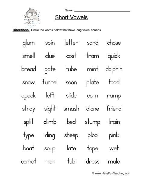Short Vowel Sounds Worksheets Phonics And Short Vowels My Xxx Hot Girl