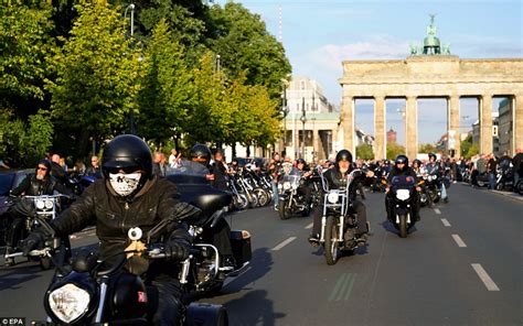 Hells Angels Ride Through Berlin In Protest At German