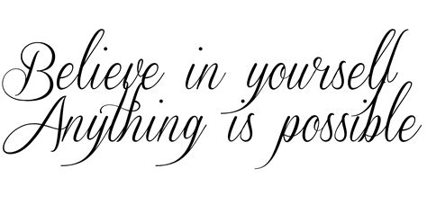 Inspirational Quote Lettering Typography Anything Is Possible