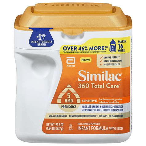Similac 360 Total Care Sensitive Milk Based Powder Infant Formula With Iron 29 5 Oz Shop